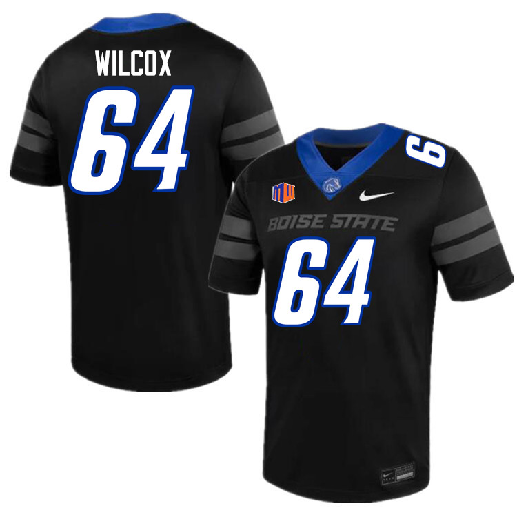 Dave Wilcox Jersey, Boise State Broncos #64 Dave Wilcox Football Jersey College Uniforms-Black